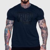 Pánske tričko Iron Aesthetics Slash, navy · záber 1