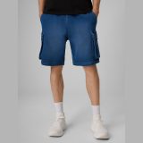 Casual cargo šortky pánske - denim · záber 2