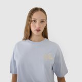 Dámske oversize tričko s potlačou - modré · záber 4