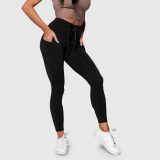 Športové legíny s vreckami Iron Aesthetics Active, čierne · záber 2