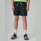Plážové boardshorty chlapčenské - čierne · záber 2