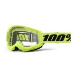 100% Strata 2 Youth neon žltá, číre plexi · záber 1