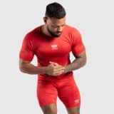 Funkčné tričko Iron Aesthetics Evolution, červené · záber 1