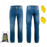 Pánske moto jeansy W-TEC Davosh - Veľkosť: XL | Farba: Modrá · záber 1