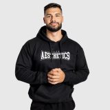 Mikina s kapucňou Iron Aesthetics Frontline, čierna · záber 3