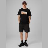 T-shirt relaxed s potlačou pánsky - čierny · záber 2
