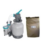 Akčný set - piesková filtrácia BESTWAY Expert Evo prietok 8.327 l/h + filtračný piesok 25 kg · záber 1