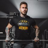 Pánske fitness tričko Iron Aesthetics Force, čierne · záber 5