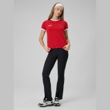 T-shirt regular s potlačou dámsky - červený · záber 2