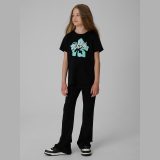 T-shirt regular s potlačou dievčenský - čierny · záber 4