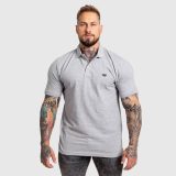 Pánske polo tričko Iron Aesthetics Pique, sivé · záber 1