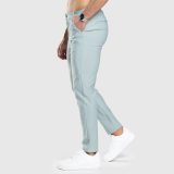 Strečové nohavice Iron Aesthetics Classy, zelené · záber 5