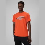 T-shirt regular s potlačou pánsky - oranžový · záber 1