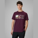 T-shirt regular s potlačou pánsky - fialový · záber 3