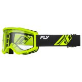 Fly Racing Focus Youth červená/čierna, číre plexi · záber 3