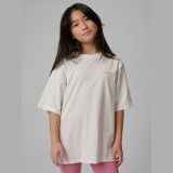 T-shirt loose s potlačou dievčenský - biely · záber 5