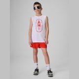 Chlapčenské plážové boardshorty - červené · záber 1