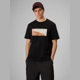 T-shirt relaxed s potlačou pánsky - čierny · záber 1