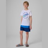 Plážové šortky boardshorty chlapčenské - tmavomodré · záber 1
