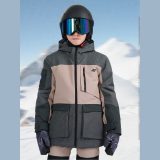 Snowboardová bunda membrána 10000 detská - hnedá · záber 1
