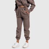 Dámske oversized tepláky Iron Aesthetics Simone, hnedé · záber 2