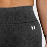 Dámske legíny Iron Aesthetics Faded, washed black · záber 3