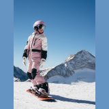Snowboardová bunda membrána 10000 detská - ružová · záber 1