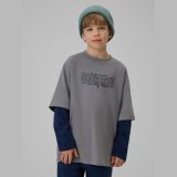 Longsleeve loose s potlačou chlapčenský - sivý · záber 4