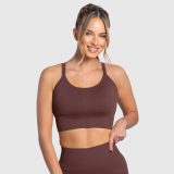 Dámska športová podprsenka Iron Aesthetics Ultimate, hnedá · záber 1
