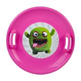 STT Talíř na sníh ružová monster · záber 1