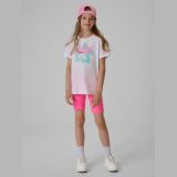 T-shirt regular s potlačou dievčenský - biely · záber 8