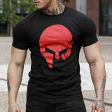 Ultrasoft tričko Iron Aesthetics Skull, B&R · záber 1