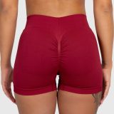 Športové kraťasy Iron Aesthetics Shape, bordové · záber 3