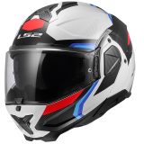 LS2 FF910 Advant II Triple White Blue Red 3XL (65-66) · záber 1