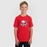 T-shirt regular s vianočnou potlačou chlapčenský - červený · záber 1