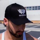 Pánska šiltovka Iron Aesthetics FlexFit, čierna · záber 3