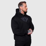Pánska mikina s kapucňou Iron Aesthetics Apex, čierna · záber 4