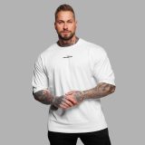 Oversize tričko Iron Aesthetics Major, biele · záber 2