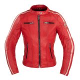Dámska kožená bunda W-TEC Umana - Veľkosť: XL | Farba: Červená · záber 1