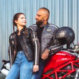 Dámska kožená moto bunda W-TEC Sheawen Lady Black - Veľkosť: M · záber 4