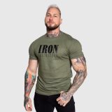 Pánske športové tričko Iron Aesthetics Urban, vojenská zelená · záber 1