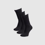 Dámske casual ponožky nad členok (3-pack) - čierne · záber 3
