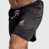 Funkčné šortky Iron Aesthetics Stretch 2in1, čierne · záber 3