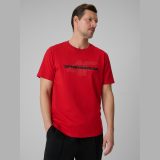 T-shirt regular s potlačou pánsky - červený · záber 1