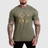 Pánske tričko Iron Aesthetics Tactical, zelené · záber 1