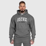 Oversized mikina Iron Aesthetics ASTHX, sivá · záber 3