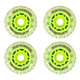 Náhradné kolieska na kolieskové korčule WORKER TriGo Skate 64mm - Farba: Zelená · záber 1