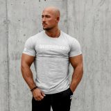Pánske fitness tričko Iron Aesthetics Unbroken, sivé · záber 1