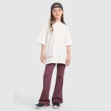 T-shirt oversize s potlačou dievčenský - biely · záber 4