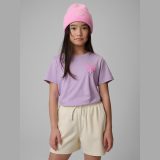 T-shirt regular s potlačou dievčenský - fialový · záber 3
